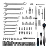 Kép 2/7 - Gross kombinált szerszámkészlet, CrV, 1/2"-1/4", 4-32mm, 82 darabos