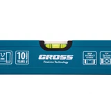 Kép 5/7 - Gross alumínium vízmérték, megerősített, 3 ampulla, 400mm