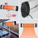 Kép 3/3 - MTX IQH-2000 infravörös kvarcfűtő, 2.0kW, IP34, 35m²