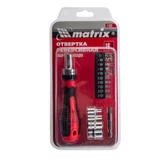 Kép 4/4 - MTX racsnis marokcsavarozó irányváltóval, bit fejekkel, 1/4", 16 részes