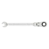 Kép 1/2 - MTX csillag-villáskulcs, racsnis, csuklós, CrV, 17mm