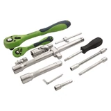 Kép 2/5 - MTX dugókulcs készlet kofferben, 1/2”, 1/4”, CrV,  82 részes