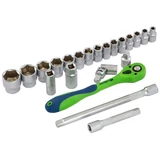 Kép 2/3 - MTX szerszámkészlet műanyag tokban, CrV, 1/2", 1/4", 76db