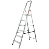 Kép 1/4 - MTX fellépő létra, egyoldalú, alumínium, 6 fok, 123cm