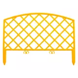 Kép 2/3 - Palisad virágágyás kerítés, sárga, 24x320cm