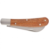 Kép 3/3 - Palisad kerti kés, fa nyél, behajtható egyenes penge, 173mm
