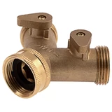 Kép 2/3 - Palisad locsolóelosztó, 2 csatornás, szabályozható, sárgaréz, 3/4"