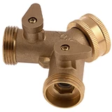 Kép 3/3 - Palisad locsolóelosztó, 2 csatornás, szabályozható, sárgaréz, 3/4"