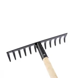 Kép 1/2 - Sibrtech gereblye fa nyéllel, 12 fog, 300mm