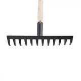 Kép 2/2 - Sibrtech gereblye fa nyéllel, 12 fog, 300mm