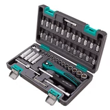 Kép 1/4 - Stels szerszámkészlet, CrV, S2, 1/4&quot;, 47 db-os
