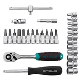 Kép 3/4 - Stels szerszámkészlet, 1/4", CrV, 29 db-os
