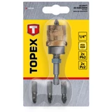 Kép 2/2 - Topex hajtószár és bit készlet, rugós, 1/4", 5 részes