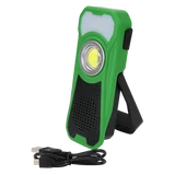 Kép 2/5 - Tracon akkus LED kézi lámpa, Bluetooth hangszóróval 10/3W, 500/180lm