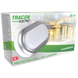 Kép 4/4 - Tracon műanyag házas LED hajólámpa ezüst kerettel, ovális 15W, 1050lm