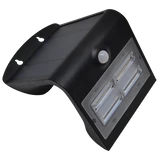 Kép 1/4 - Tracon napelemes LED fali világítótest, mozgásérzékelővel, fekete 3.2W, 400lm