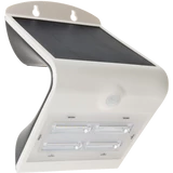 Kép 1/2 - Tracon napelemes LED fali világítótest, mozgásérzékelővel, fehér 3.2W, 400lm