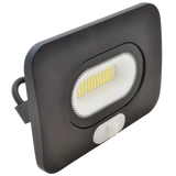 Kép 1/3 - Tracon SMD fényvető mozgásérzékelővel, fekete 10W, 800lm, 4000K