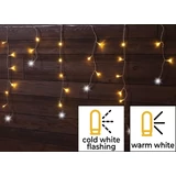 Kép 1/2 - Tracon X22028 karácsonyi fényfüggöny, 5m, 125LED, meleg+hideg fehér