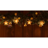 Kép 2/2 - Tracon X22054 karácsonyi fényfüzér, csillag, feliratos, 1.35m, 10LED, 3000K