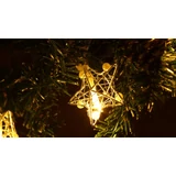 Kép 3/3 - Tracon X22059 karácsonyi fényfüzér, csillag, fém, 1.35m, 10LED, 3000K