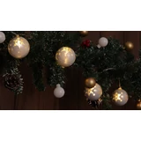 Kép 1/4 - Tracon X22064 karácsonyi fényfüzér, mintás gömb, 1.35m, 10LED, 3000K