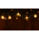 Kép 2/4 - Tracon X22064 karácsonyi fényfüzér, mintás gömb, 1.35m, 10LED, 3000K