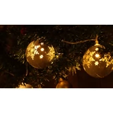 Kép 3/4 - Tracon X22064 karácsonyi fényfüzér, mintás gömb, 1.35m, 10LED, 3000K