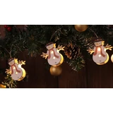 Kép 3/3 - Tracon X22071 karácsonyi fényfüzér, hóember, 1.35m, 10LED, 3000K