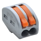 Kép 1/2 - Tracon csavar nélküli vezetékösszekötő, nyitható, 2 vezeték, 0.5-4mm2, 32A