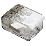 Kép 2/2 - Tracon csavar nélküli vezetékösszekötő, nyitható, átlátszó, 2 vezeték, 0.2-4mm2, 32A