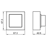 Kép 2/2 - Falon kívüli csatlakozóaljzat, 1×16A/250VAC
