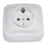 Kép 1/2 - Falon kívüli csatlakozóaljzat (tapétakapcsoló), 16A/250VAC, IP20
