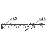 Kép 4/4 - Falon kívüli elosztódoboz, füstszínű ajtóval, N/PE sínnel, 1×18 modul, IP40