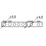 Kép 4/4 - Falon kívüli elosztódoboz, füstszínű ajtóval, N/PE sínnel, 3×14 modul, IP40