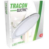 Kép 2/2 - Tracon beépíthető LED panel, mennyezetre, kerek 6W, 490lm, 4000K