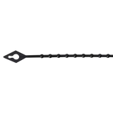 Kép 1/2 - Tracon gyöngyös nyitható kábelkötegelő, 100x1.2mm, fekete