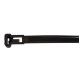 Kép 1/2 - Tracon nyitható kábelkötegelő, 7.6x200mm, fekete