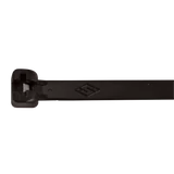 Kép 2/2 - Tracon UV-álló fémnyelves kábelkötegelő, fekete, 208×3.6mm