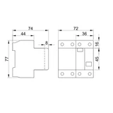 Kép 2/2 - Áram-védőkapcsoló, 4 pólusú, 16A