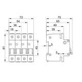 Kép 2/2 - Kismegszakító, 2 pólus, B karakterisztika, 10A