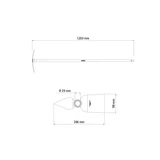 Kép 2/3 - Tramontina kerti kapa, kétágú vég, 120cm