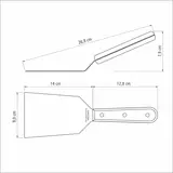 Kép 2/3 - Tramontina Landhaus BBQ spatula, 26.5x9cm