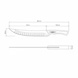 Kép 2/4 - Tramontina Churrasco Black hússzeletelő kés, 25cm