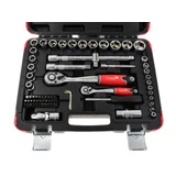 Kép 3/3 - Tvardy dugókulcs készlet, CrV, 1/2"-1/4", 72 részes