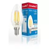 Kép 2/2 - UltraTech filament gyertya LED izzó, meleg fehér, E14, 4W, 470lm