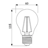 Kép 2/2 - UltraTech filament LED izzó, meleg fehér, E27, 11.5W, 1521lm