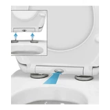 Kép 2/8 - Verda Duroplast WC-ülőke, lassan záródó, fehér