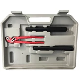 Kép 4/5 - Verke V07515 csőmenetmetsző készlet, 10 részes