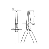 Kép 2/2 - Würth VDE laposfogó, kerek 200mm